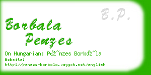 borbala penzes business card